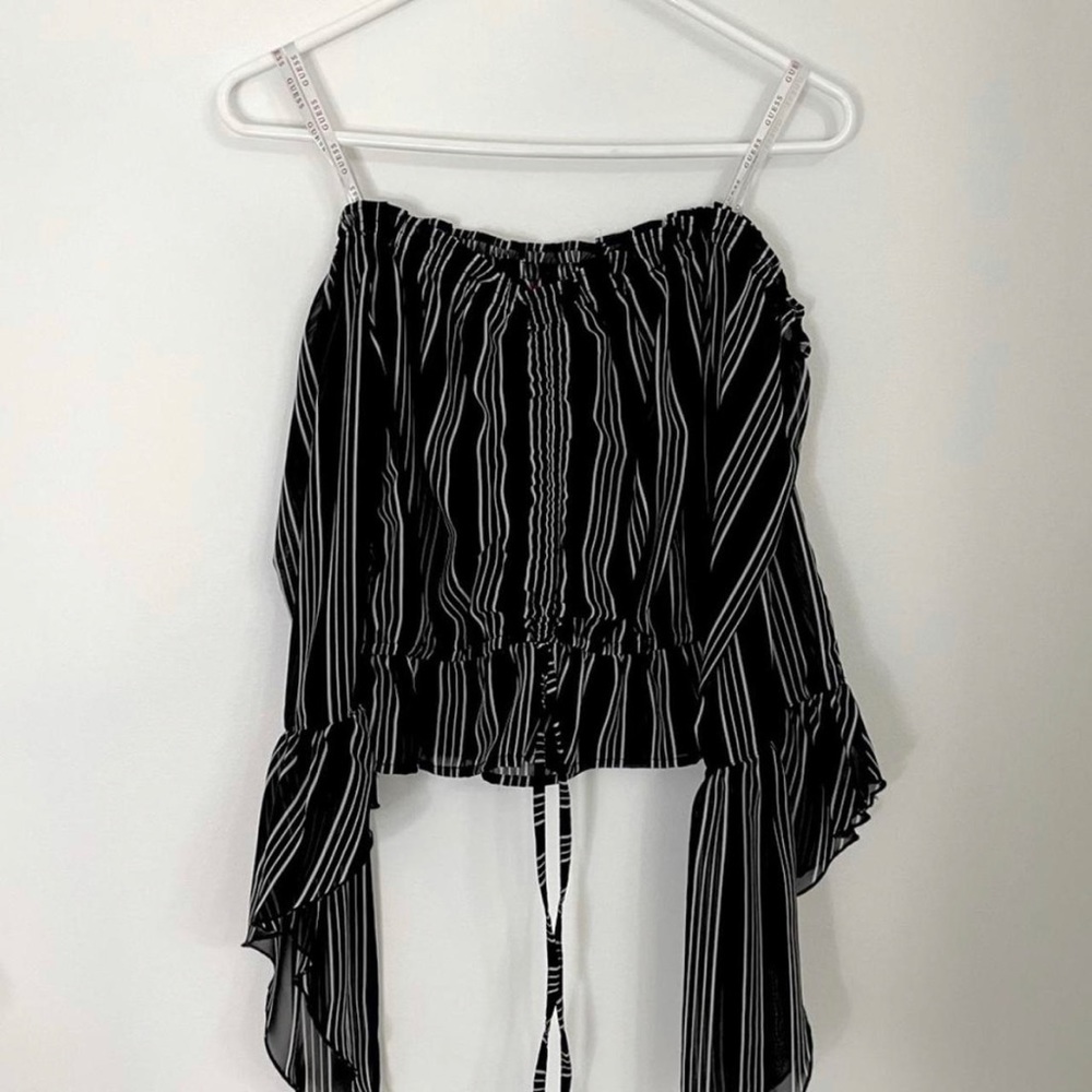 Off the Shoulder Tie Up Shirt